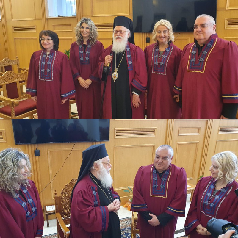 Αναγόρευση του Αρχιεπισκόπου της Ορθόδοξης Εκκλησίας στην Αλβανία, κ.κ. Αναστάσιος ως Επίτιμος Καθηγητή του ΠΑΔΑ